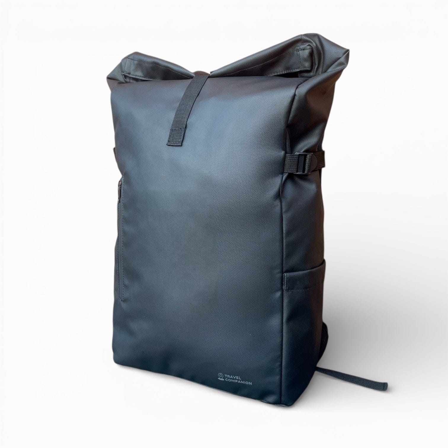 Travel Companion Black The Rolltop Backpack