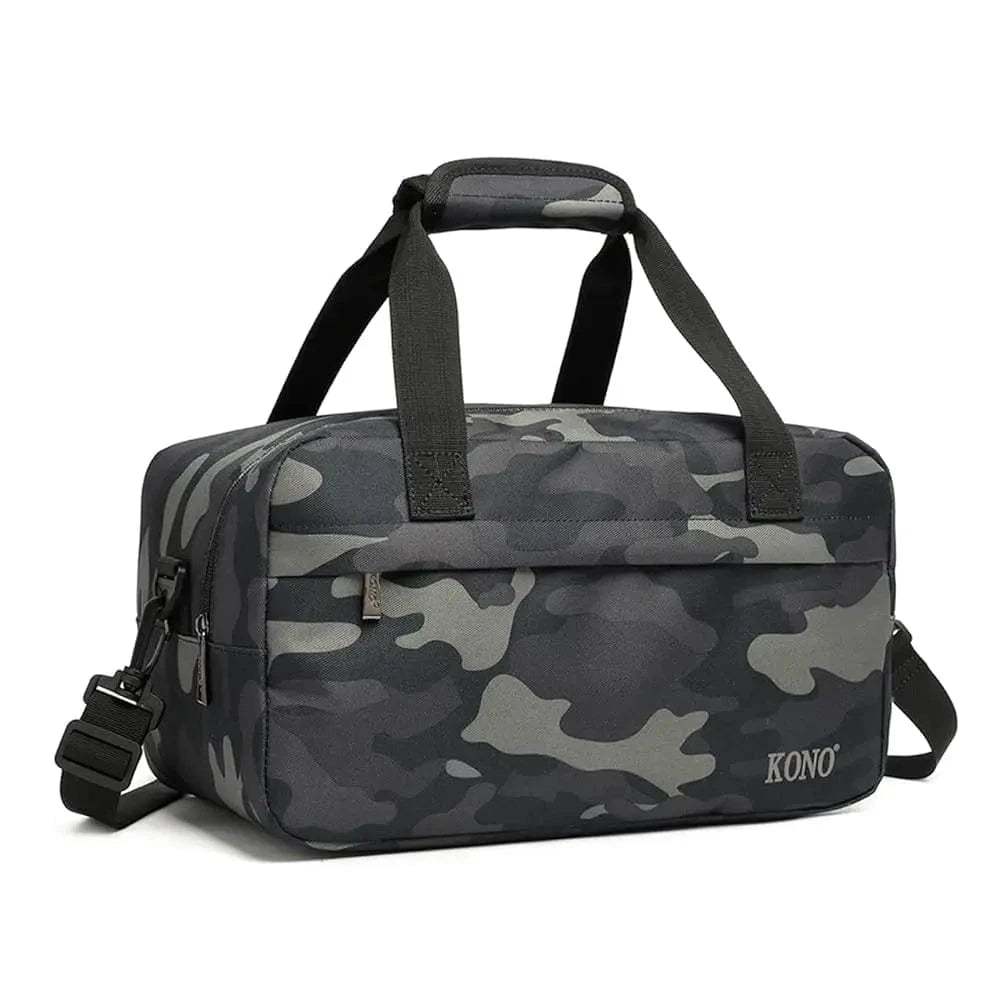 Travel Companion Camouflage / UNITED KINGDOM Kono 35x20x20 Cabin Bag Under Seat Ryanair Flight Carry On Bag Sports Travel Duffel Holdall Hand Luggage 14L Unisex