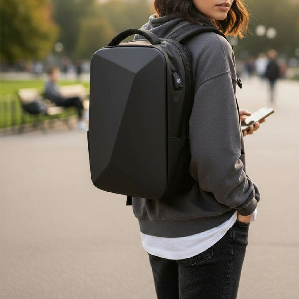 Travel Companion Commuter Backpack Black Hardshell Backpack