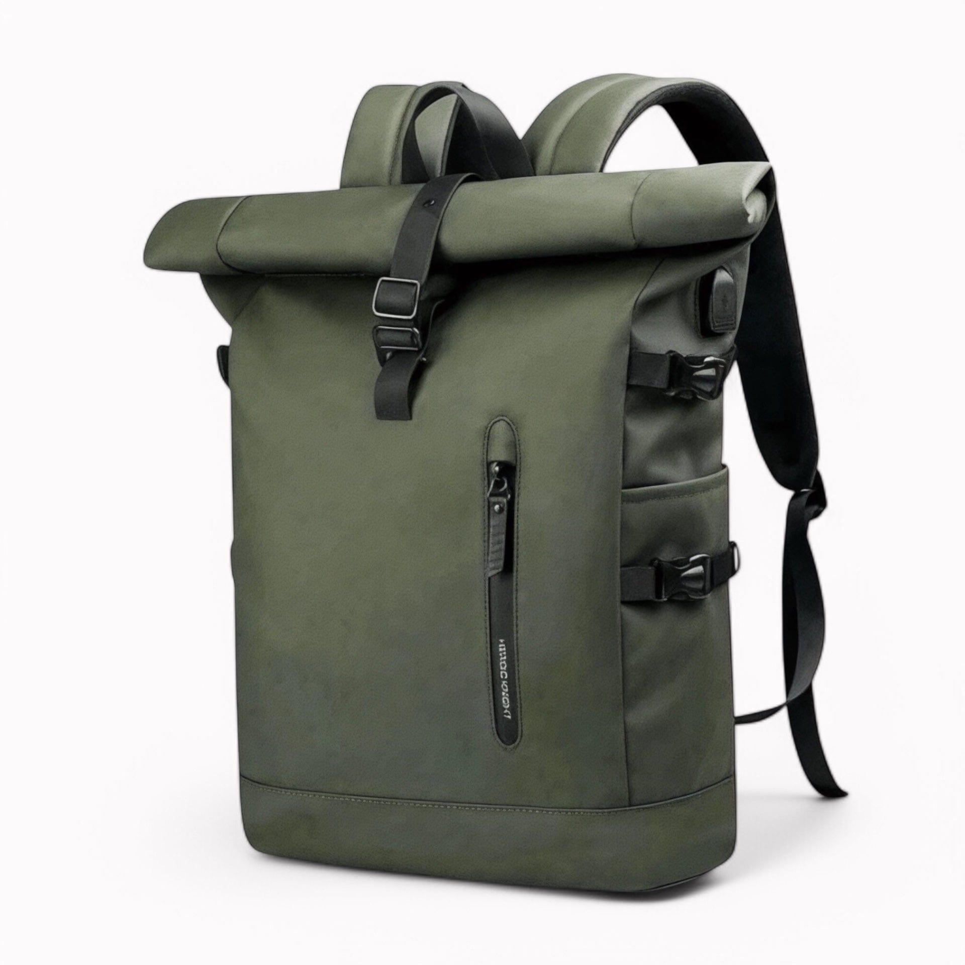 Travel Companion Commuter Backpack Green Rolltop Backpack