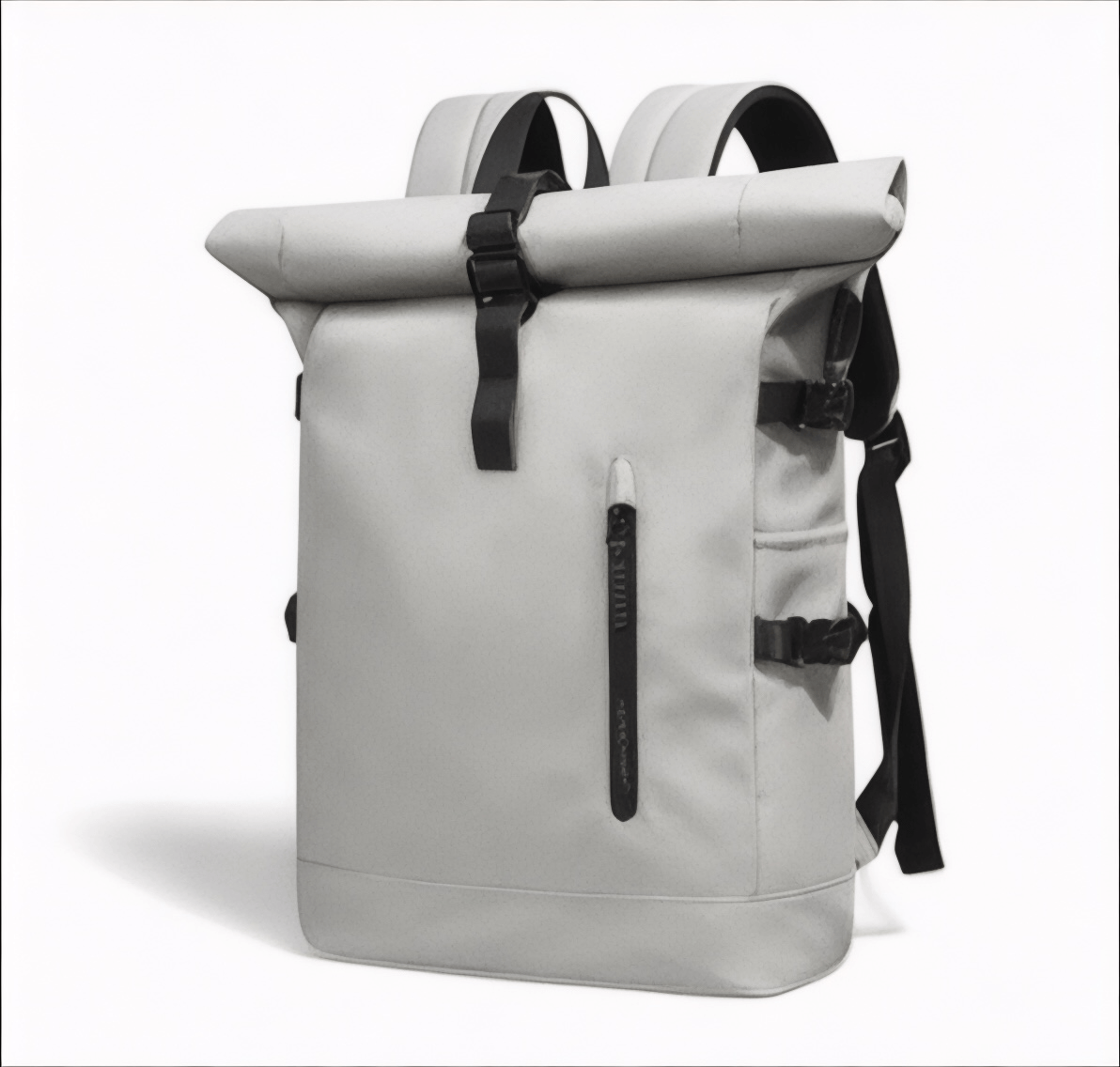 Travel Companion Commuter Backpack White Rolltop Backpack