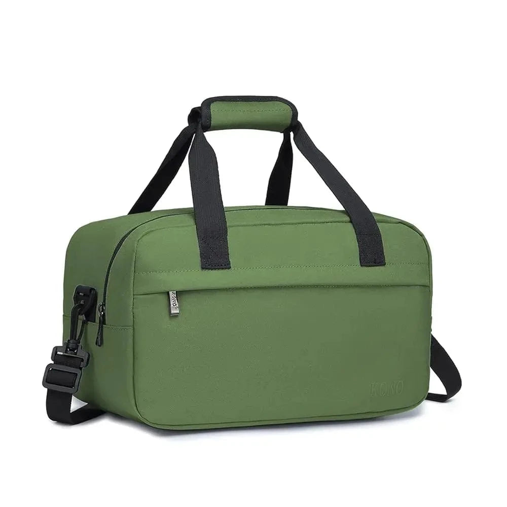 Travel Companion Green / UNITED KINGDOM Kono 35x20x20 Cabin Bag Under Seat Ryanair Flight Carry On Bag Sports Travel Duffel Holdall Hand Luggage 14L Unisex
