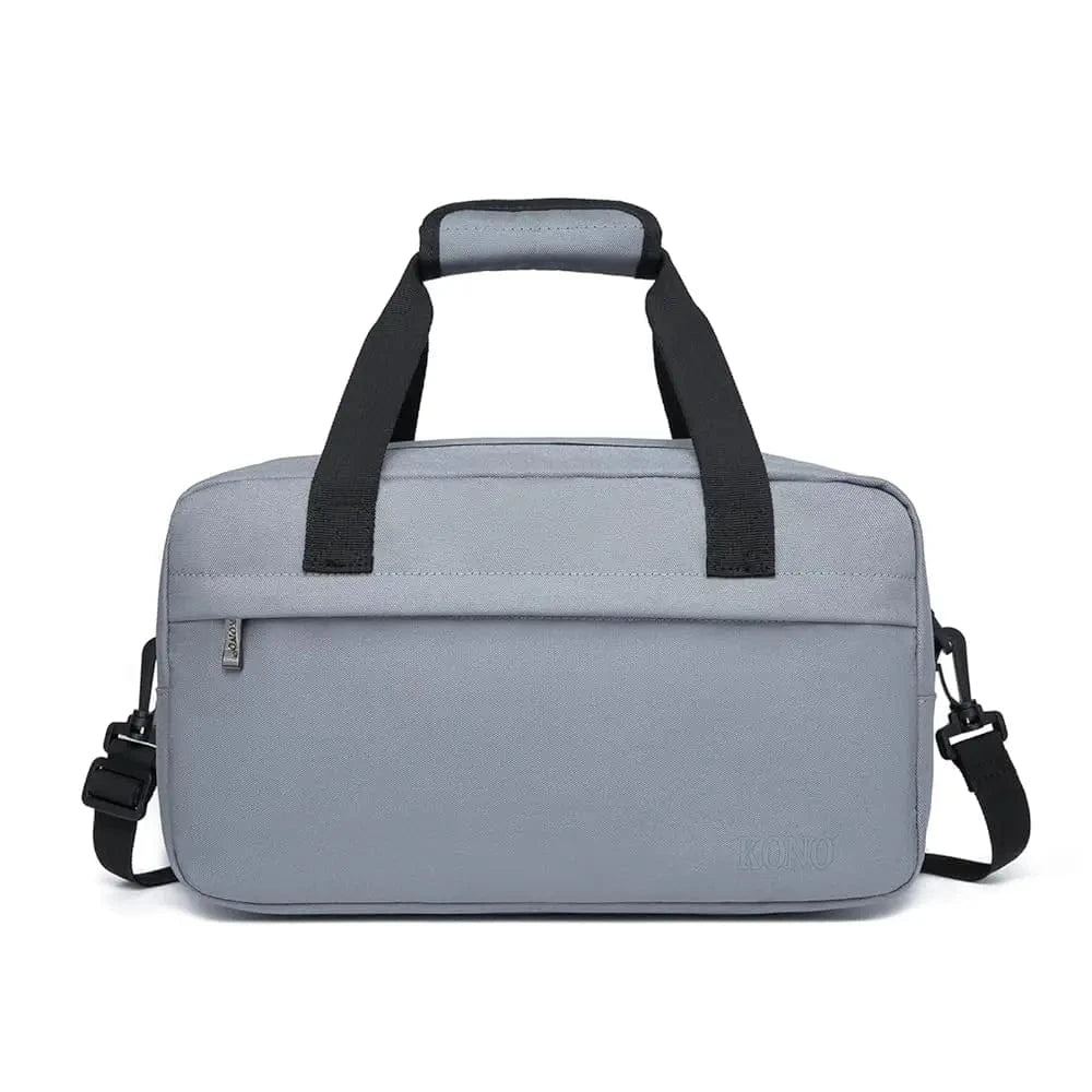 Travel Companion Light Grey / UNITED KINGDOM Kono 35x20x20 Cabin Bag Under Seat Ryanair Flight Carry On Bag Sports Travel Duffel Holdall Hand Luggage 14L Unisex