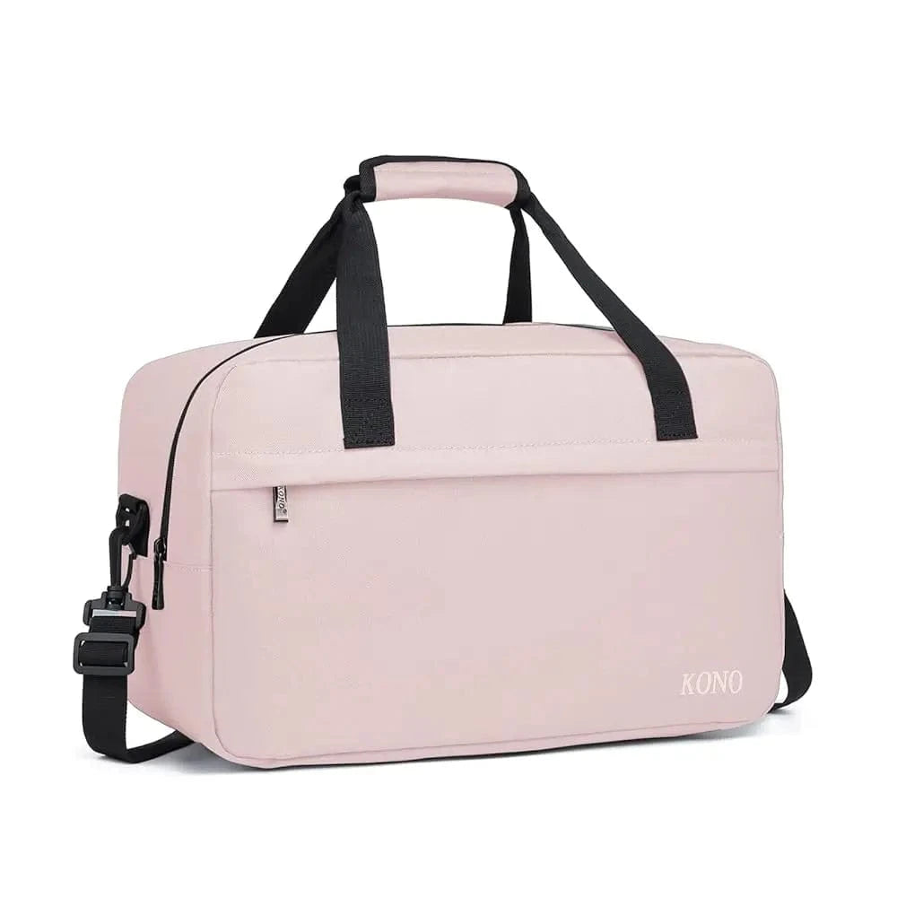 Travel Companion Pink / UNITED KINGDOM Kono 35x20x20 Cabin Bag Under Seat Ryanair Flight Carry On Bag Sports Travel Duffel Holdall Hand Luggage 14L Unisex