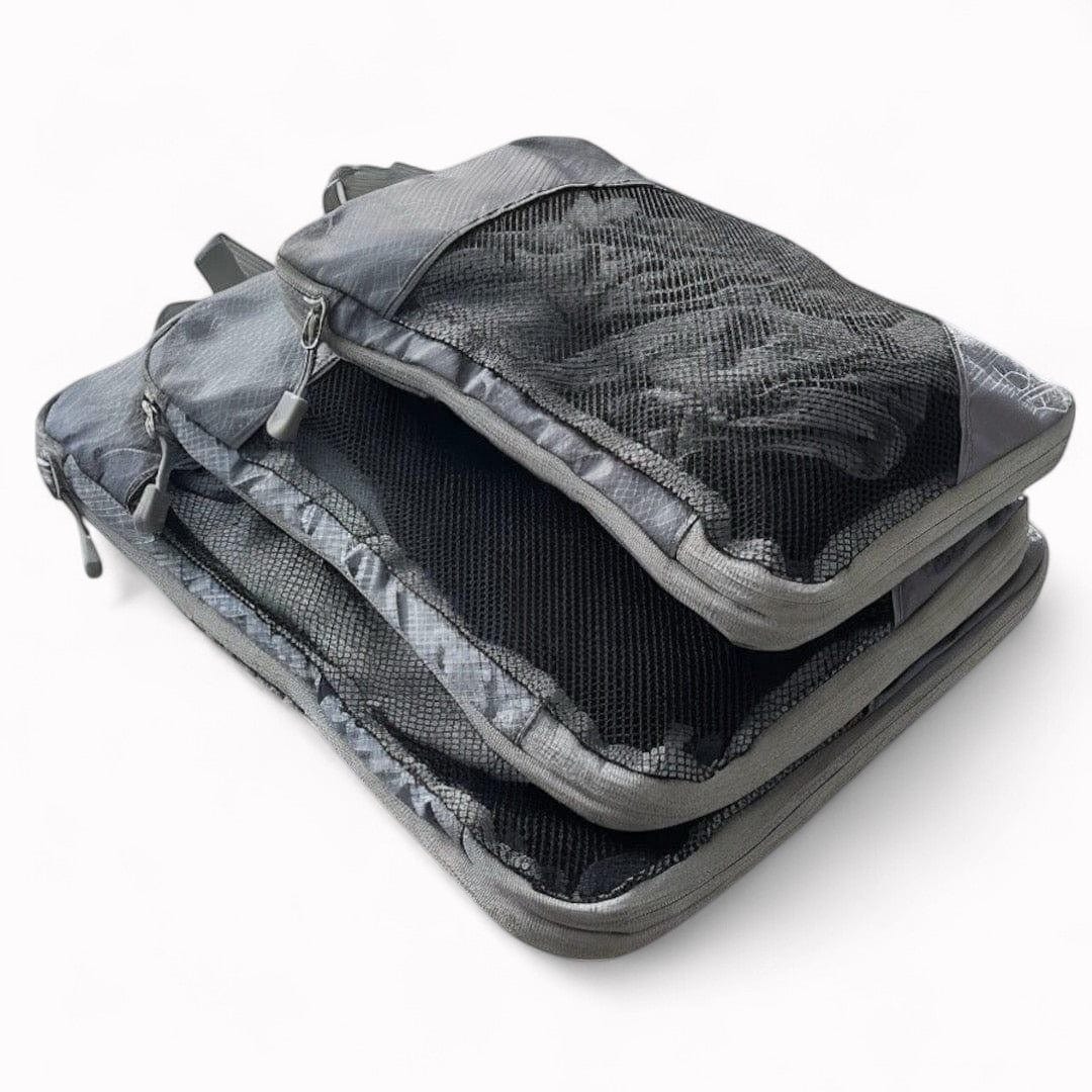 Compression packing cubes , compress your clothes to save space in your carry on backpack or suitcase.Perfect for travel