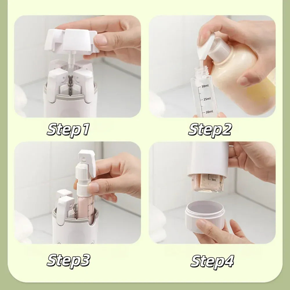 Travel Companion 4-in-1 Travel Liquid Dispenser
