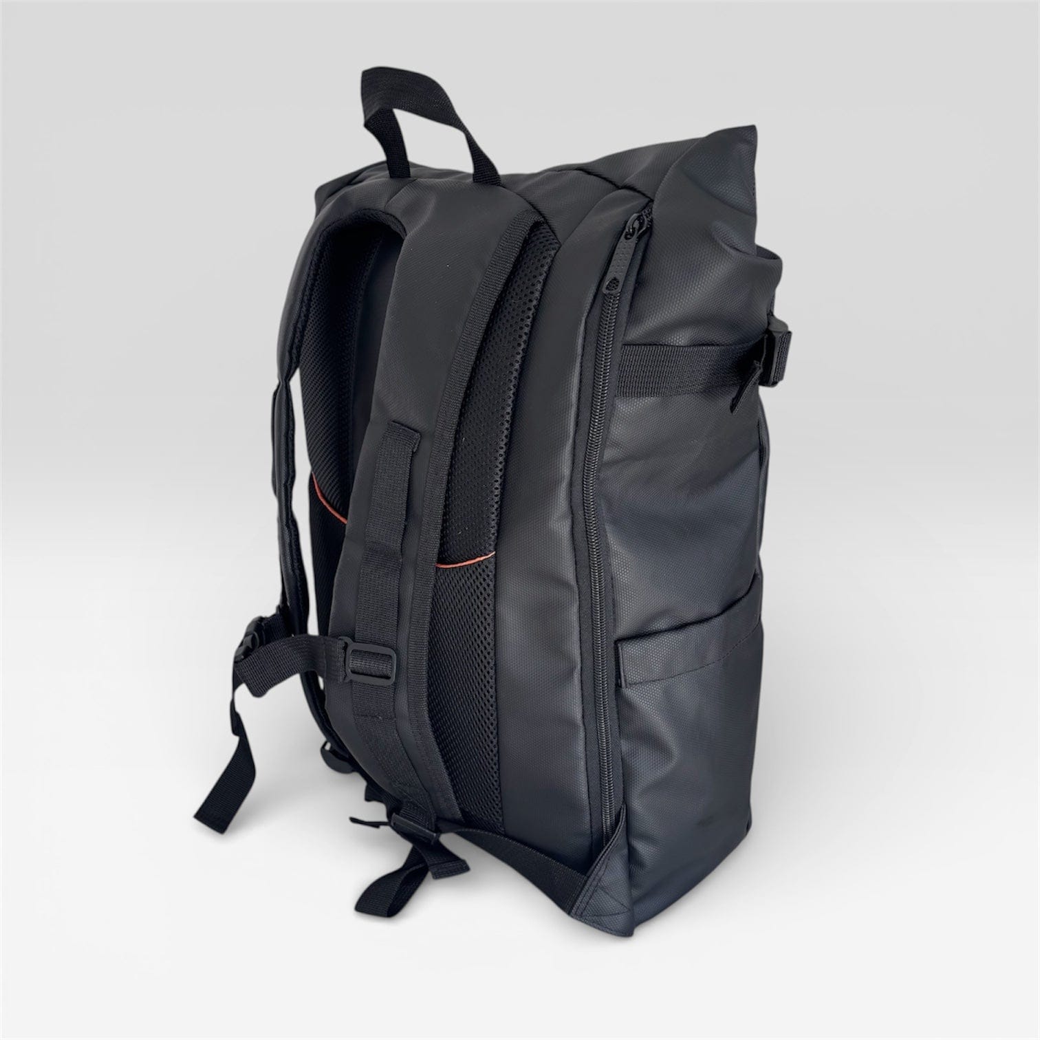 Travel Companion Black The Rolltop Backpack