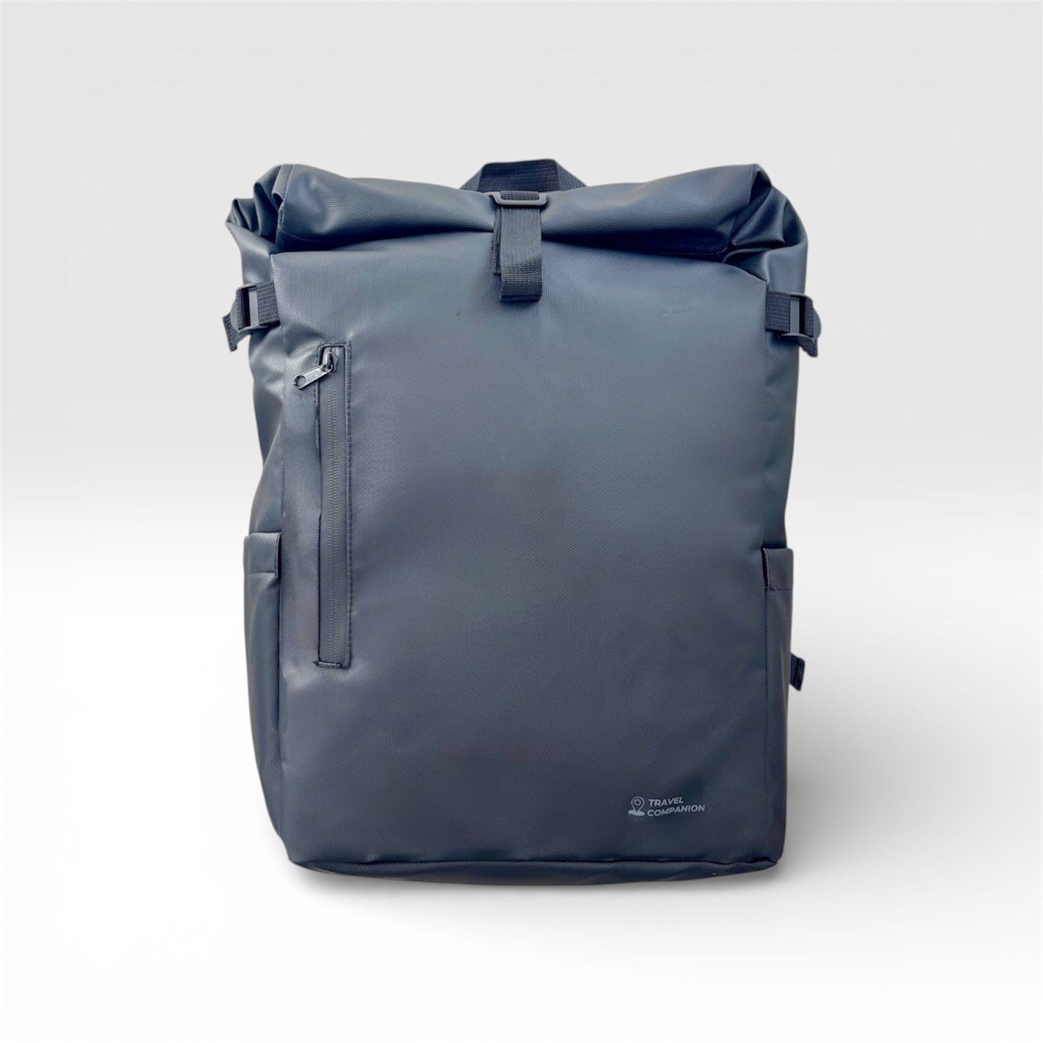 Travel Companion Black The Rolltop Backpack