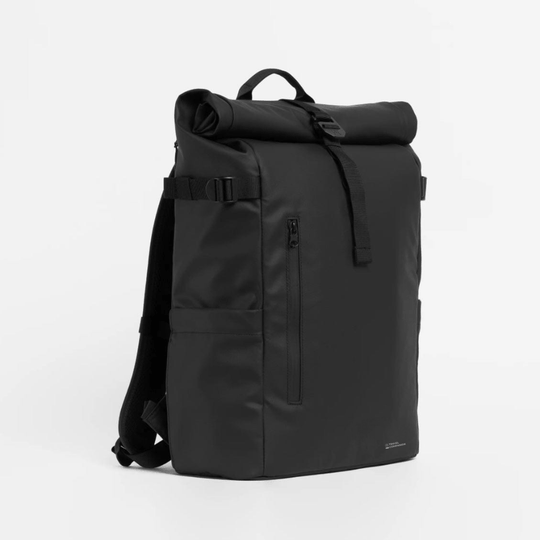 Travel Companion Black The Rolltop Backpack
