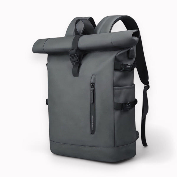 Travel Companion Commuter Backpack Grey Rolltop Backpack