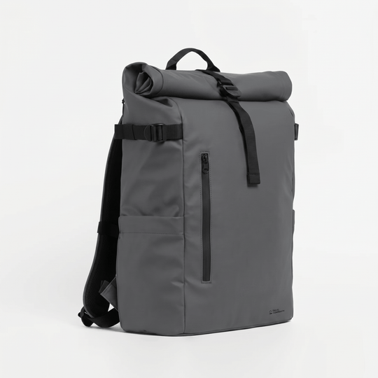 Travel Companion Grey The Rolltop Backpack