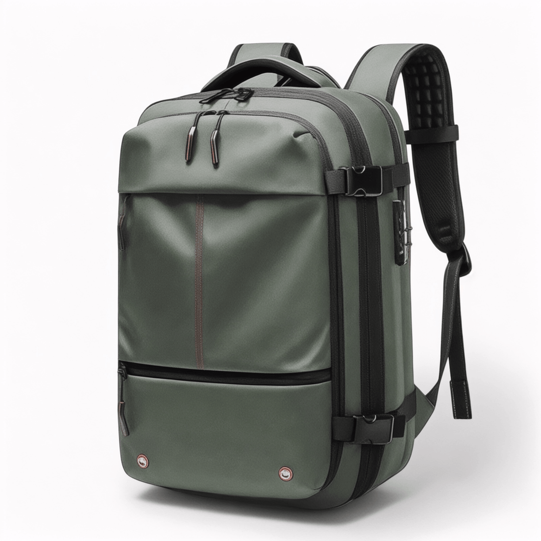 Travel Companion Travel Backpack Green without vacuum pump The Spacesaver Travel Bag