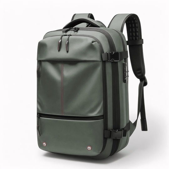 Travel Companion Travel Backpack Green without vacuum pump The Spacesaver Travel Bag
