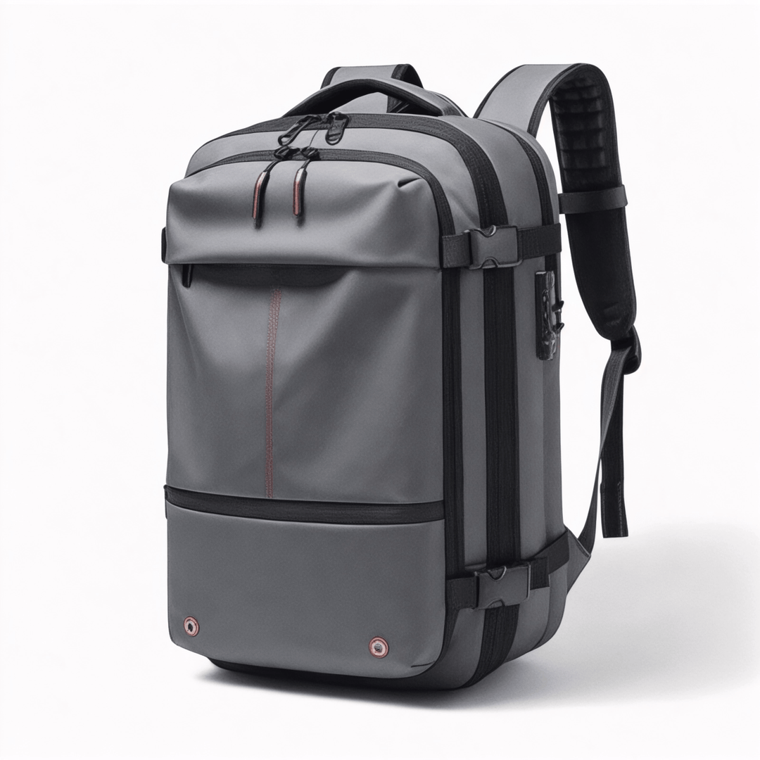Travel Companion Travel Backpack Grey without vacuum pump The Spacesaver Travel Bag
