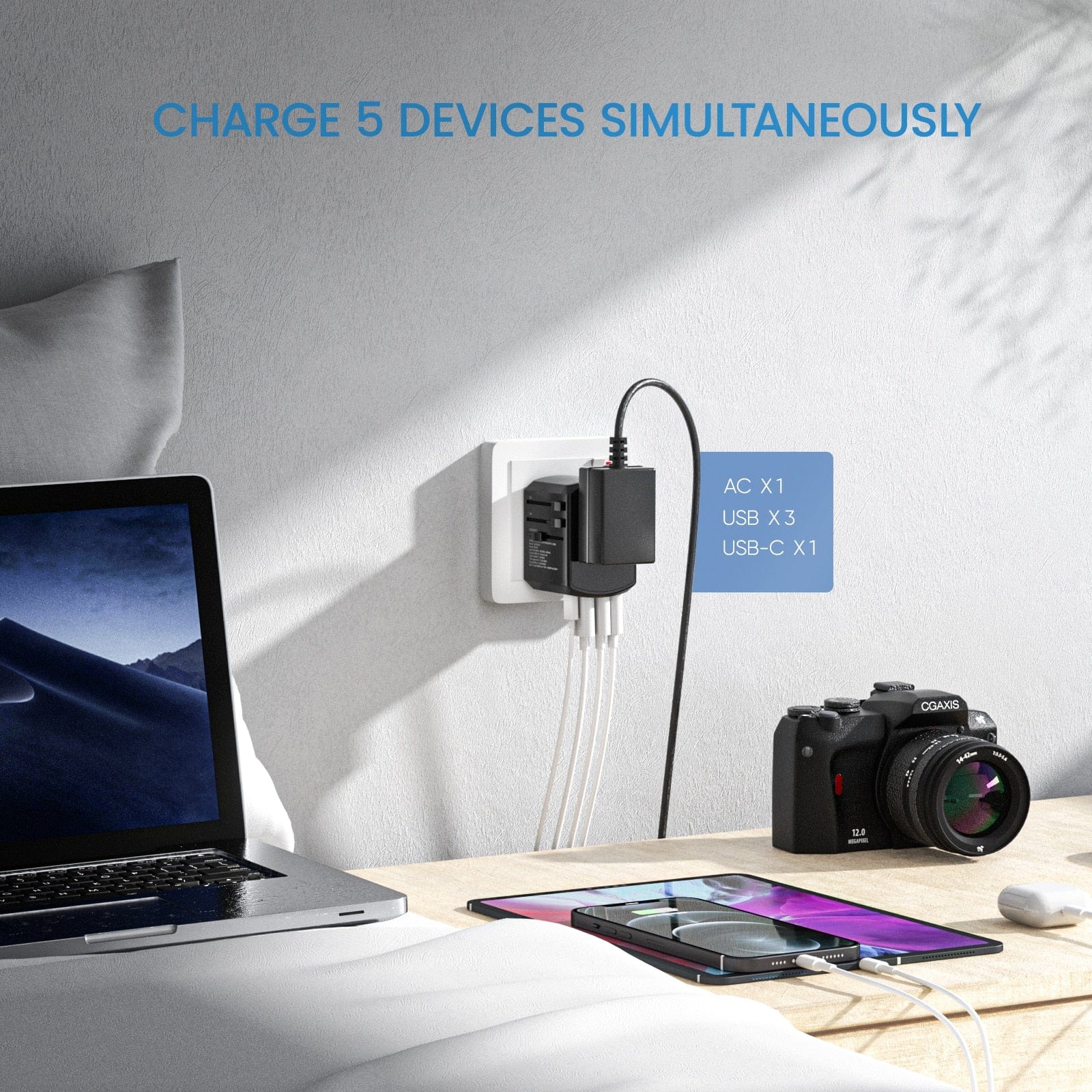 Travel Companion Universal  Plug Universal Travel Adapter: Your Essential All-in-One Companion Worldwide