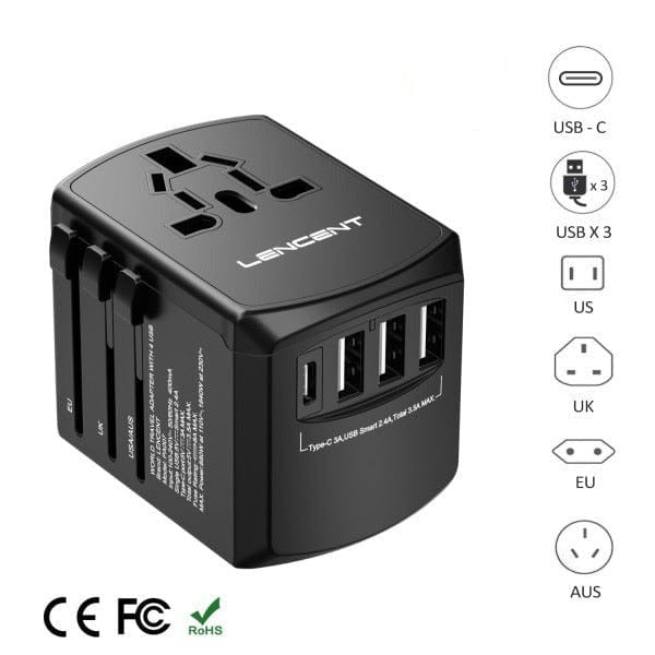 Travel Companion Universal  Plug Universal Travel Adapter: Your Essential All-in-One Companion Worldwide